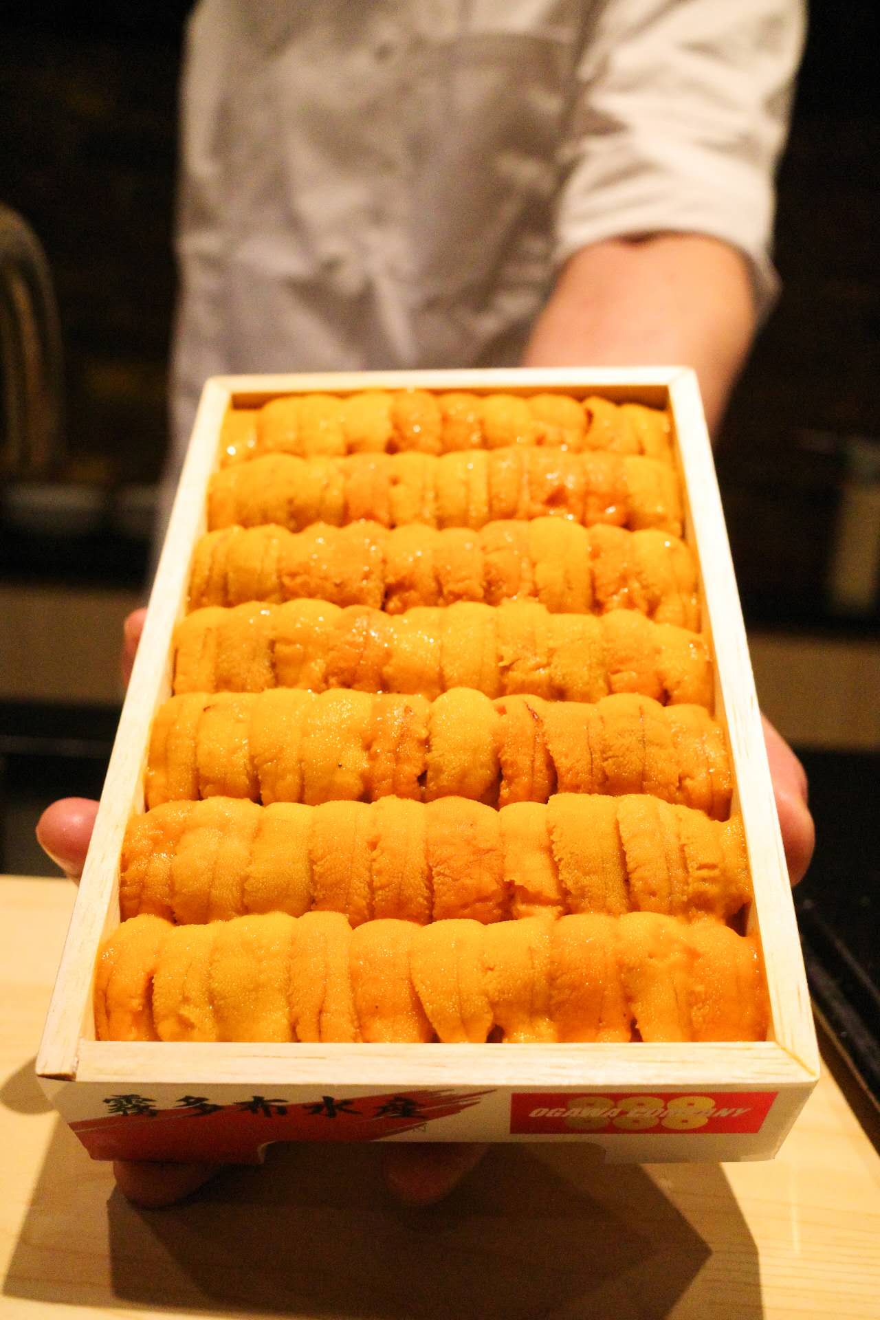 Full omakase course spread at Kiyoshi